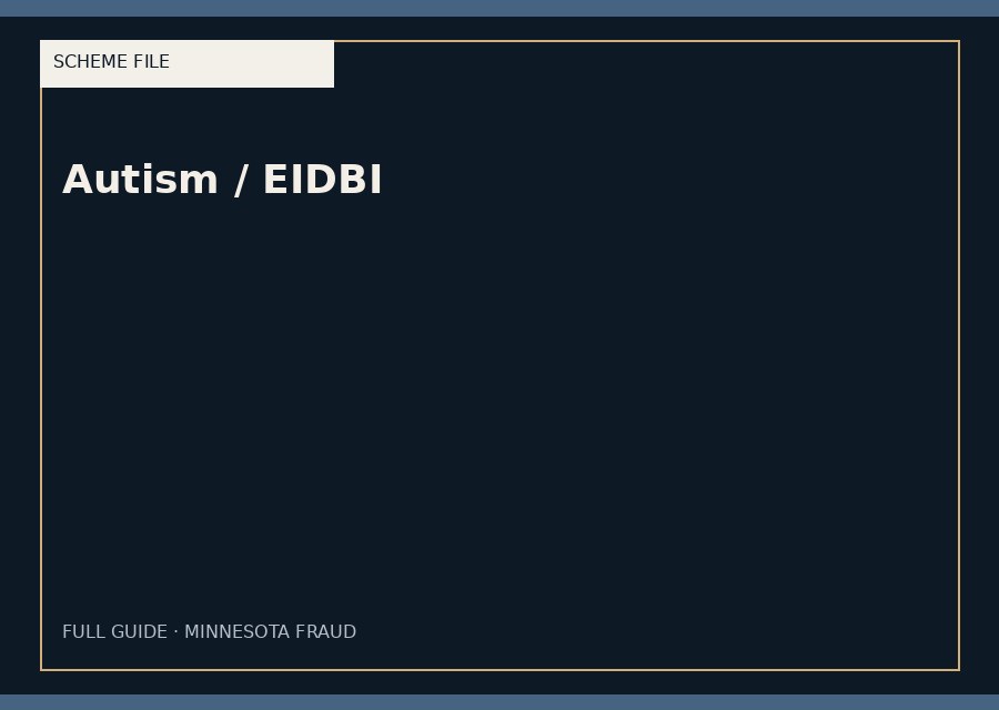 Autism / EIDBI — typographic placeholder.