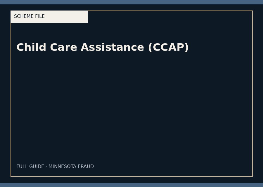 Child Care Assistance (CCAP) — typographic placeholder.
