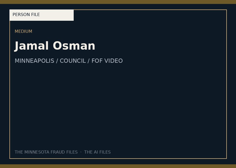 Jamal Osman — typographic placeholder.