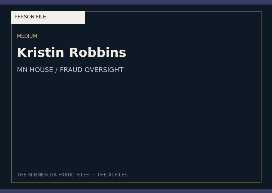 Kristin Robbins — typographic placeholder.