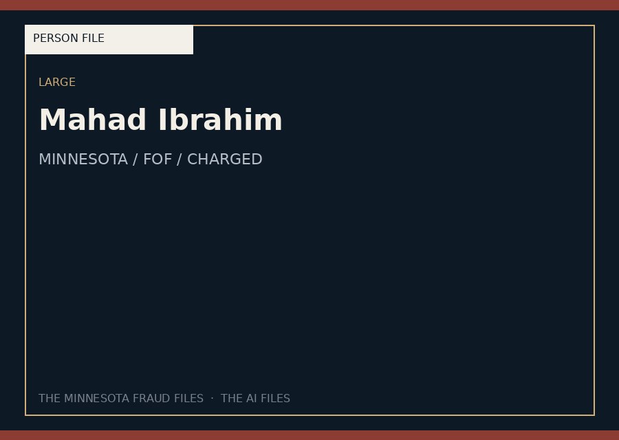 Mahad Ibrahim — typographic placeholder.