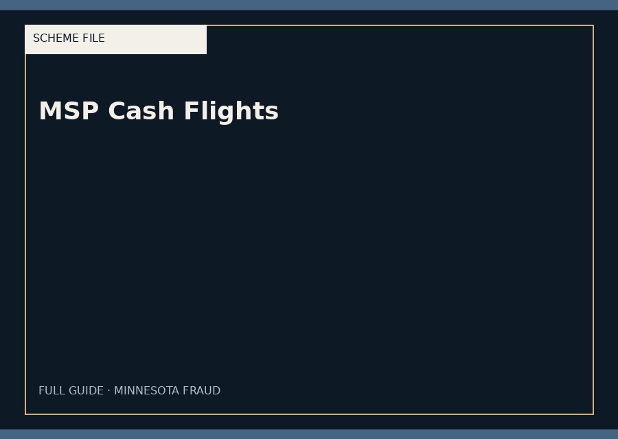 MSP cash flights — typographic placeholder.