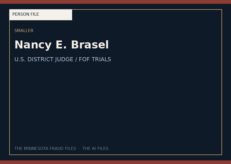 Nancy E. Brasel — typographic placeholder.