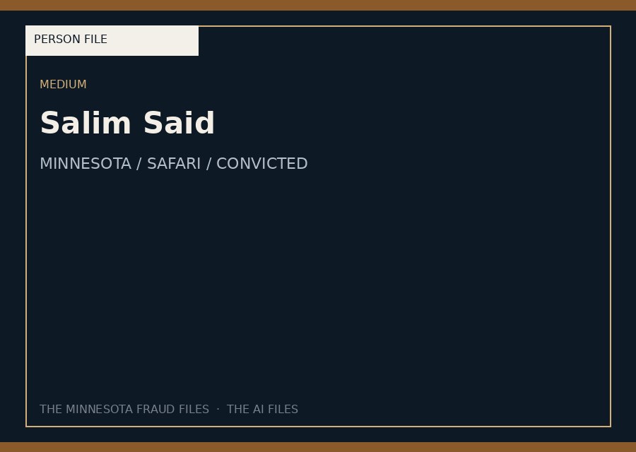 Salim Said — typographic placeholder.