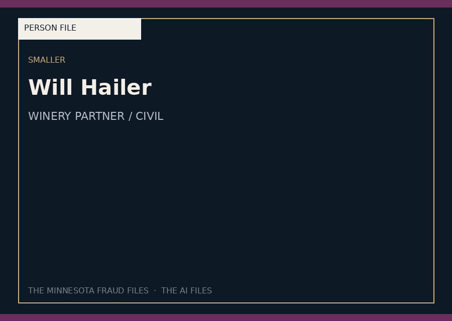 Will Hailer — typographic placeholder.