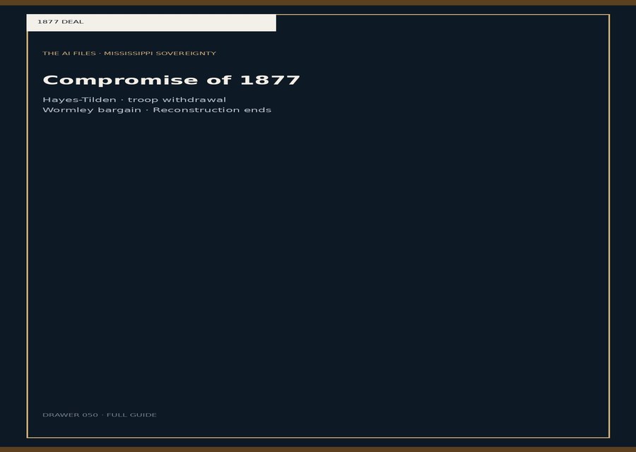 Compromise of 1877 — full guide cover.