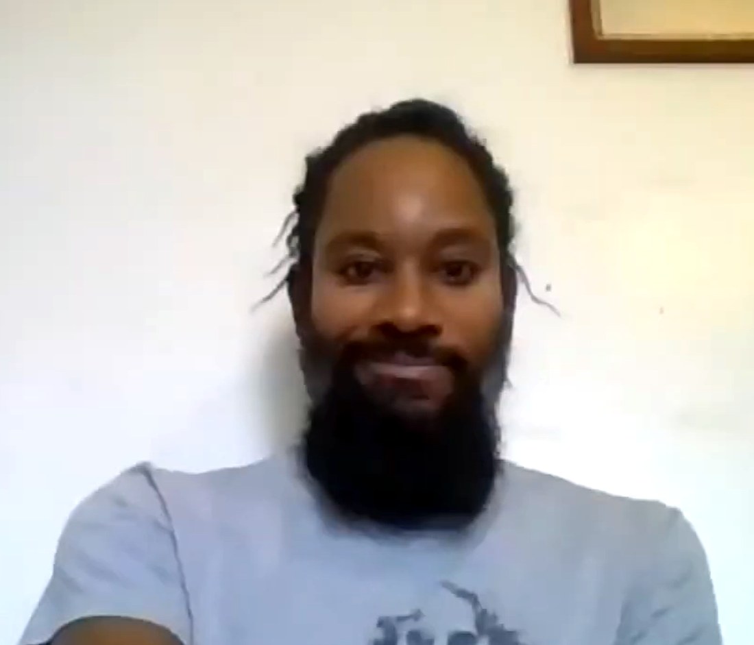 Jason Arday speaking, 2020 (still from Royal Green YouTube, CC BY 3.0).