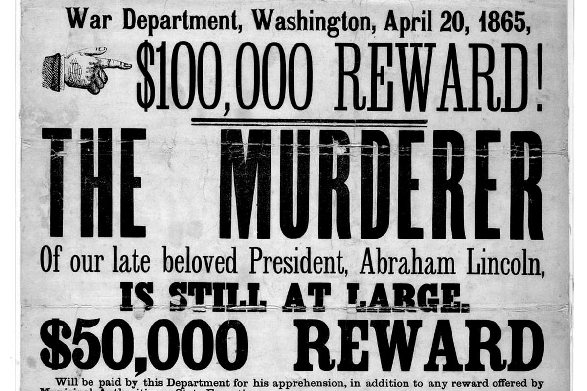 John Wilkes Booth wanted poster