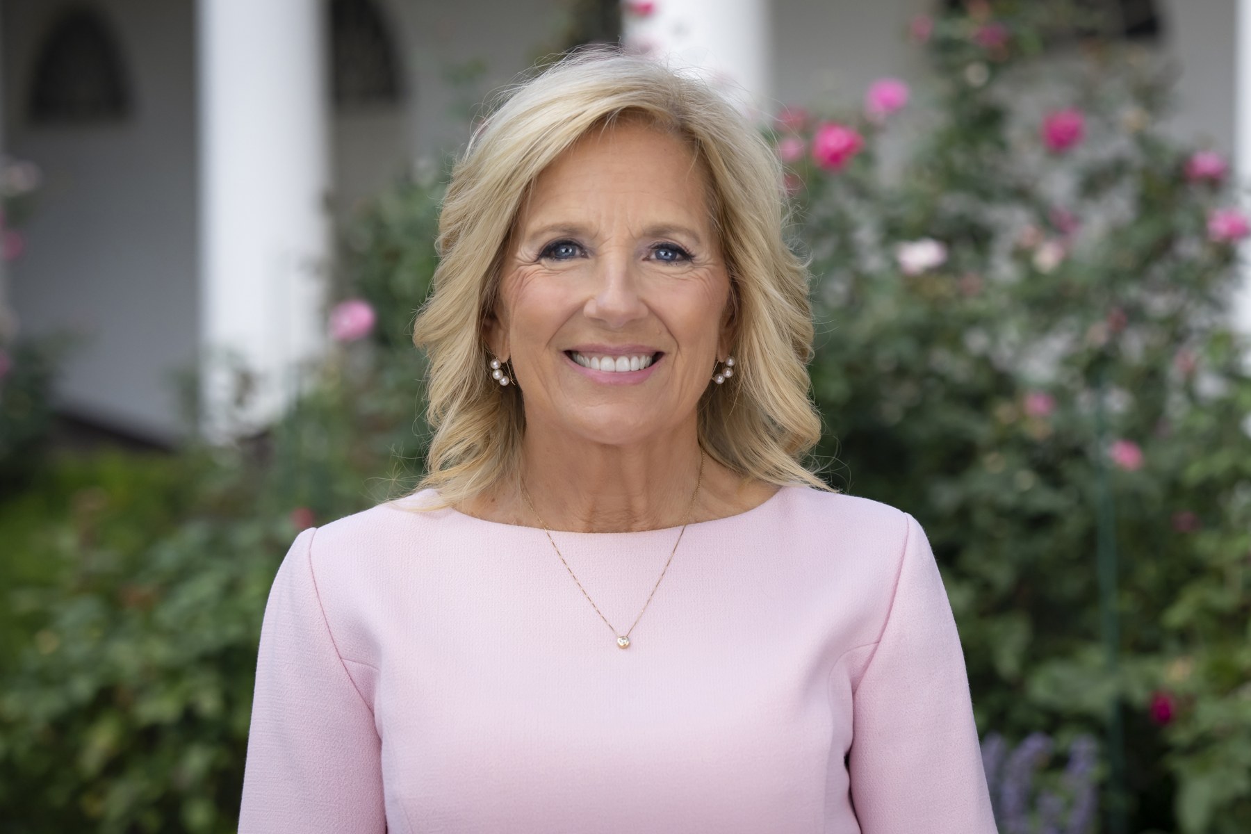 Jill Biden’s official portrait by Erin Scott, photographed September 27, 2023.