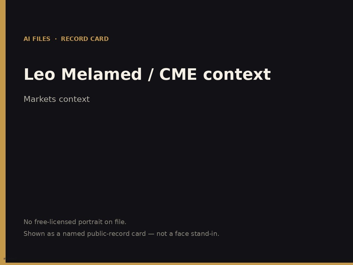 Expert/exchange stand-in for Leo Melamed card (labeled stand-in).