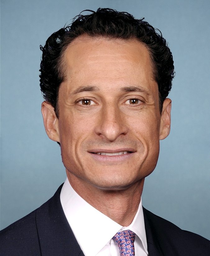 Anthony Weiner; a separate sexting case led agents to a laptop that also held Clinton work emails. The victim in that case is not named here.
