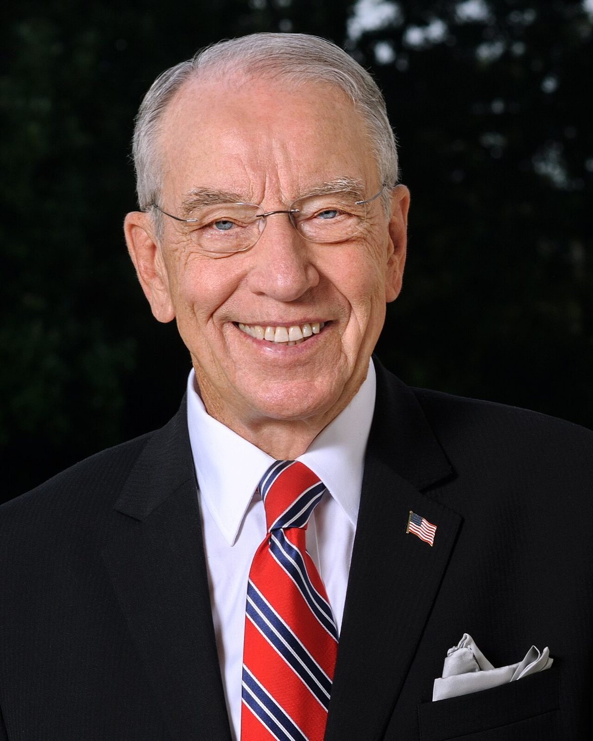 Sen. Chuck Grassley official portrait.