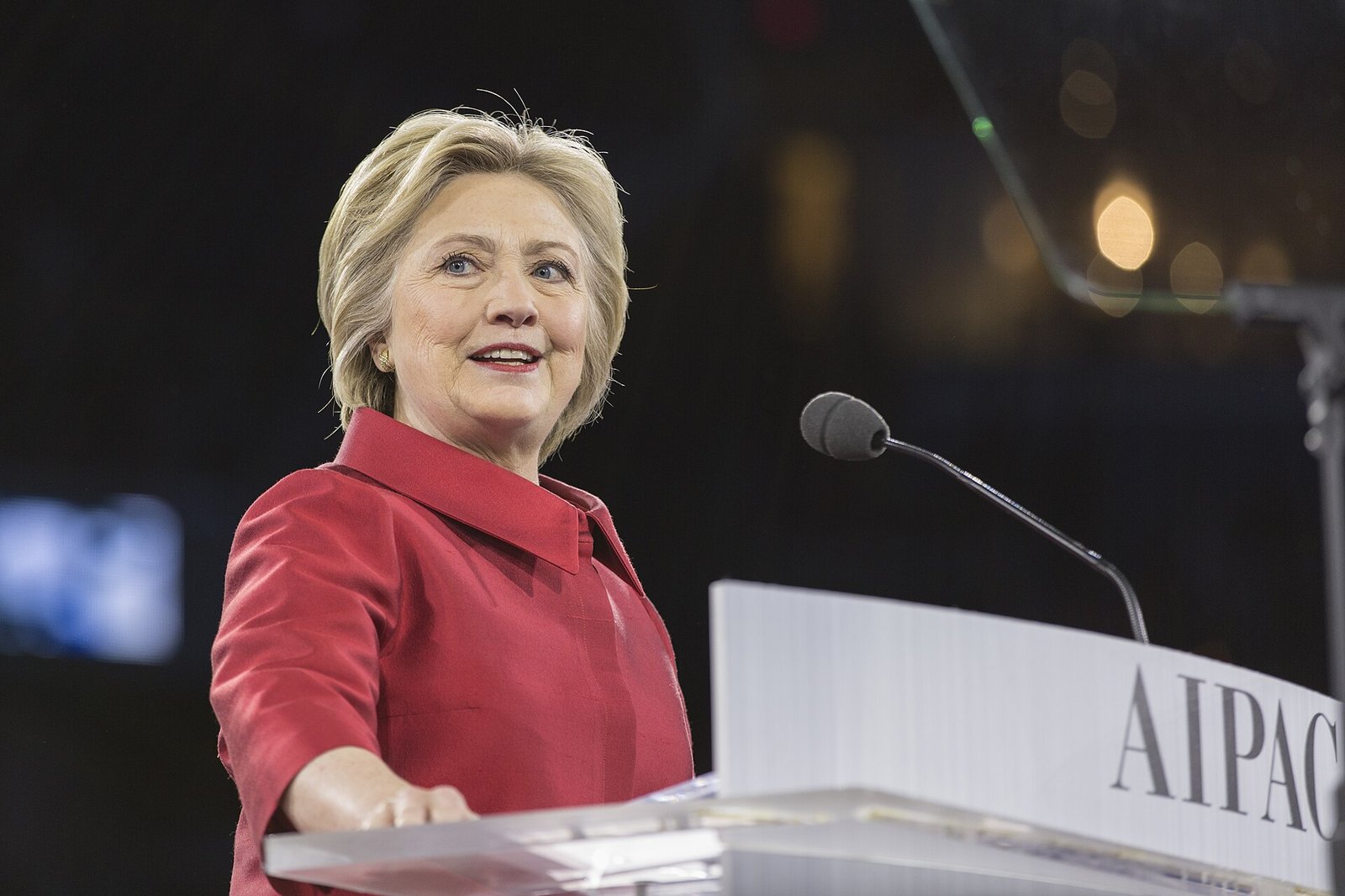 Hillary Clinton speaks at AIPAC, 2016 — chapter image for the deplorables campaign year.