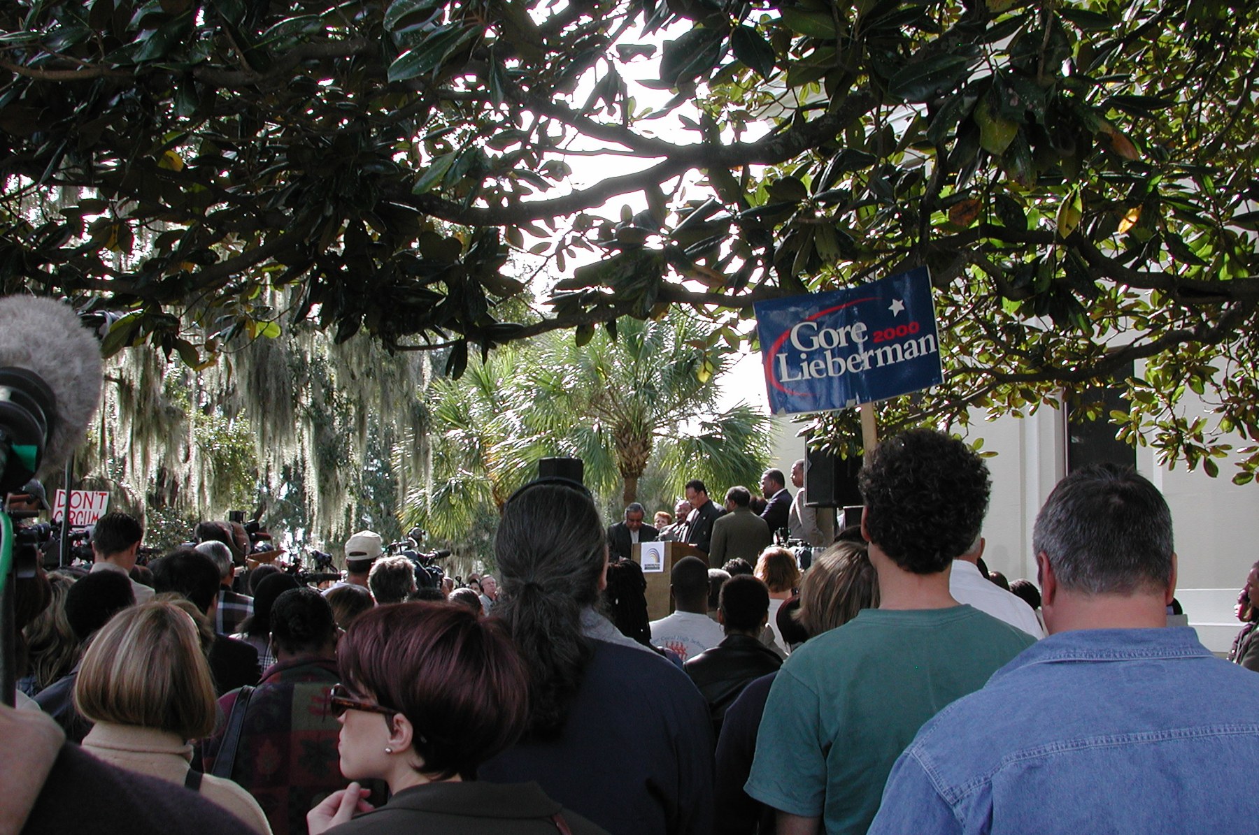 A Rainbow/PUSH Coalition rally outside the Florida Supreme Court, November 28, 2000.