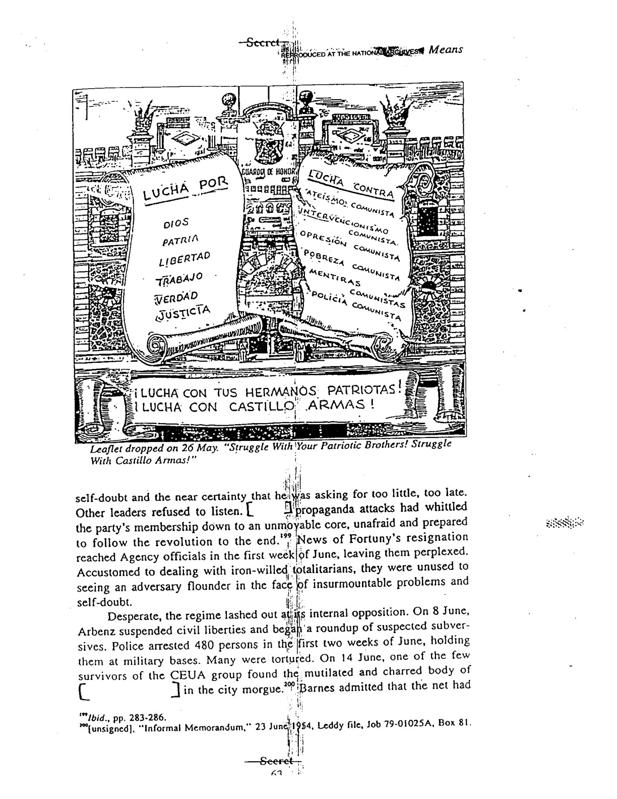 Liberation leaflet reproduced in CIA history, printed page 63