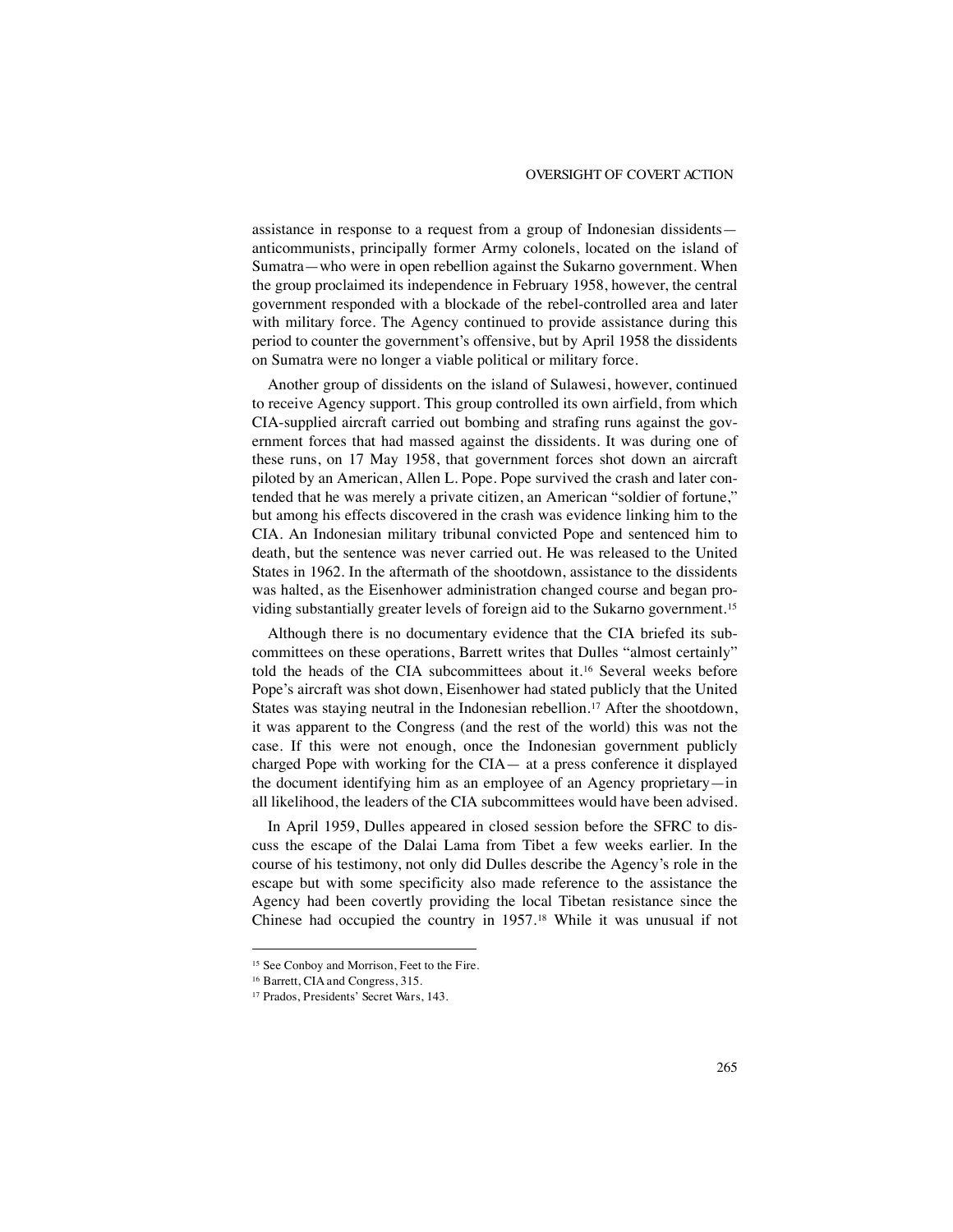 The Agency and the Hill, printed page 265