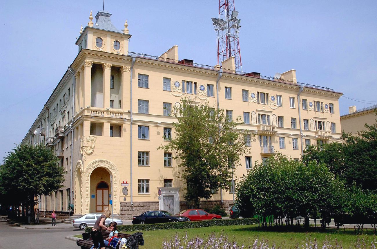 The apartment block in Minsk where Oswald lived from 1960 to 1962, photographed in 2008.