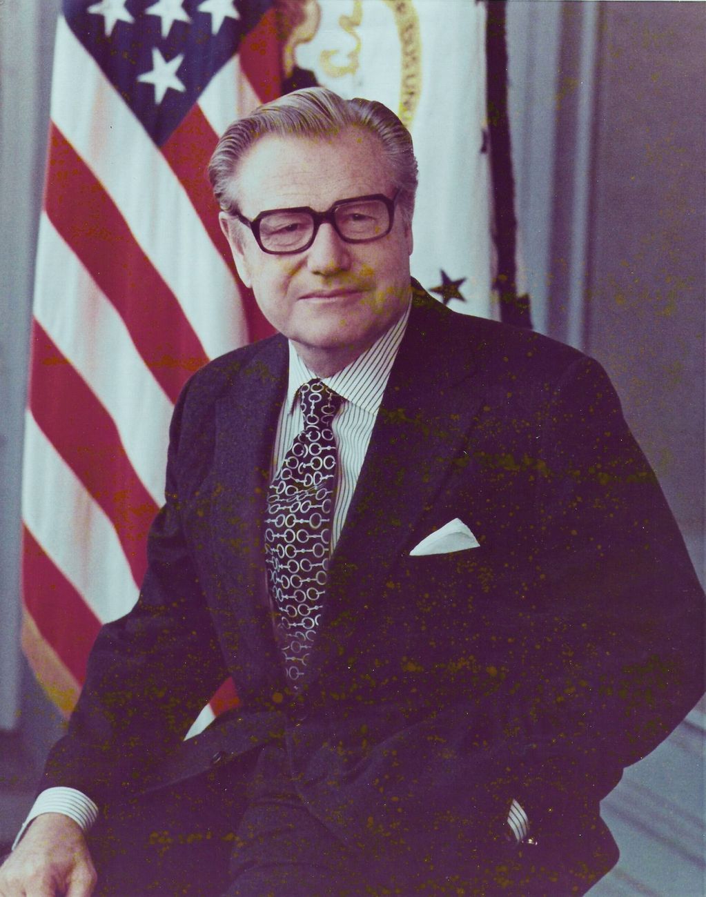 Vice President Nelson Rockefeller, official portrait. He chaired the 1975 commission on CIA activities.