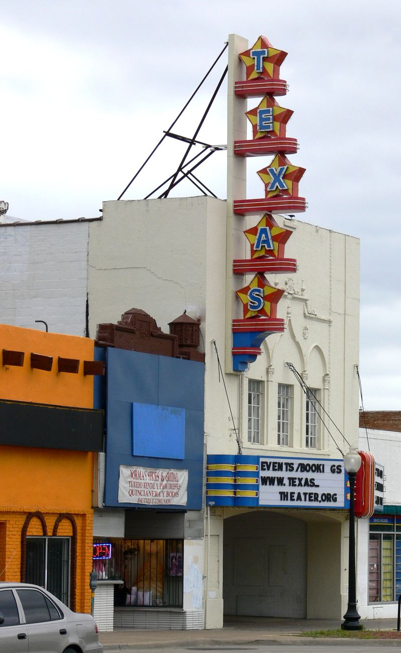 The Texas Theatre in Oak Cliff, where Oswald was arrested.