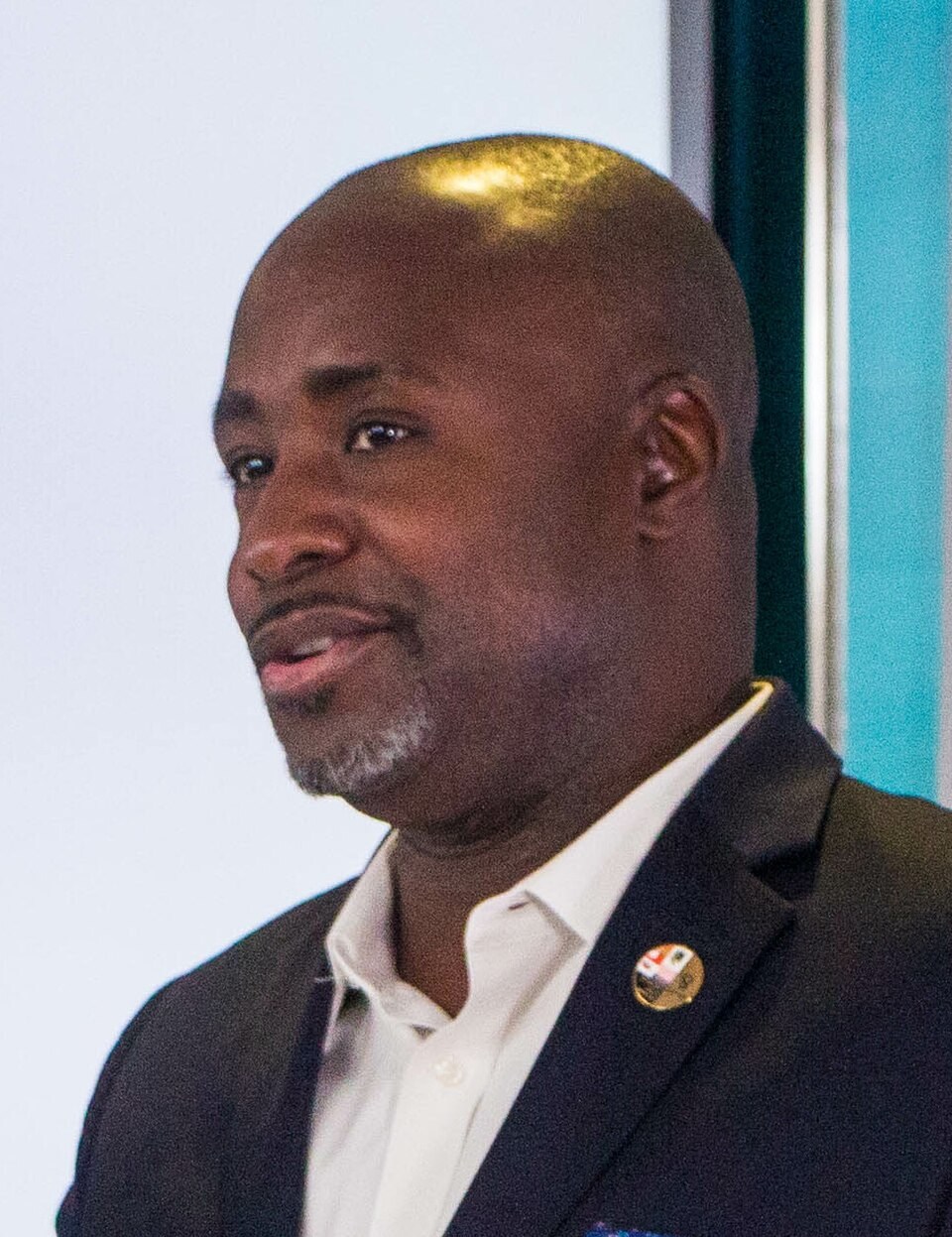 Marqueece Harris-Dawson at the Partnership to Advance Youth Apprenticeship national launch, October 26, 2018. His connection with Community Coalition is discussed separately from claims about political influence.