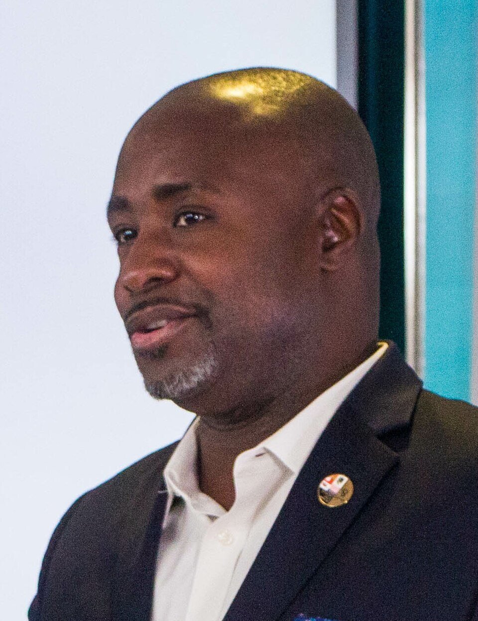 Marqueece Harris-Dawson at the Partnership to Advance Youth Apprenticeship national launch, October 26, 2018. His connection with Community Coalition is discussed separately from claims about political influence.