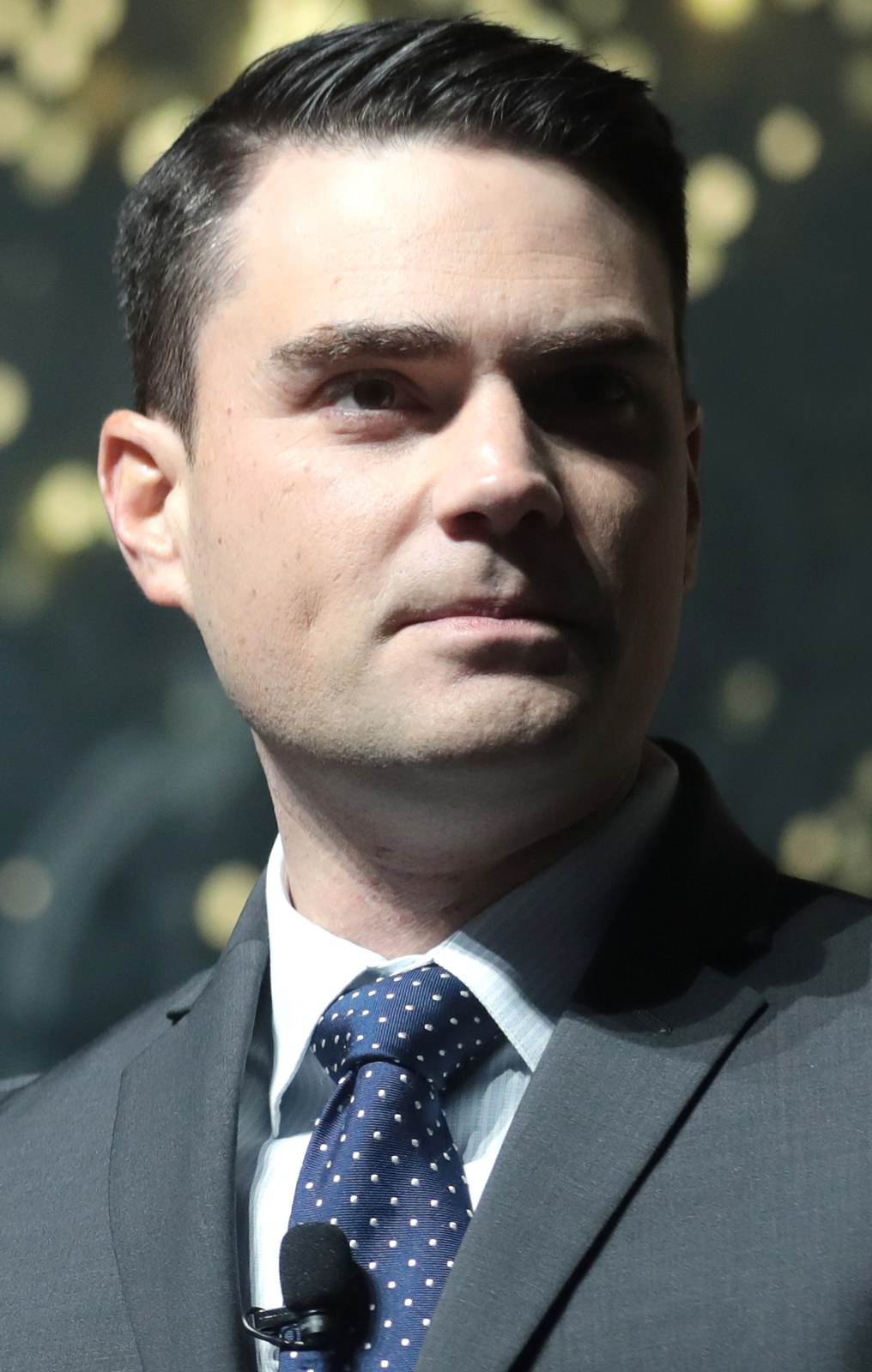 Ben Shapiro speaking at a public event (cropped).