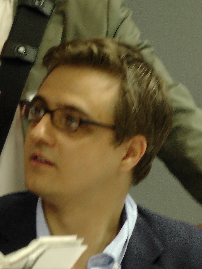 Chris Hayes at a book signing.