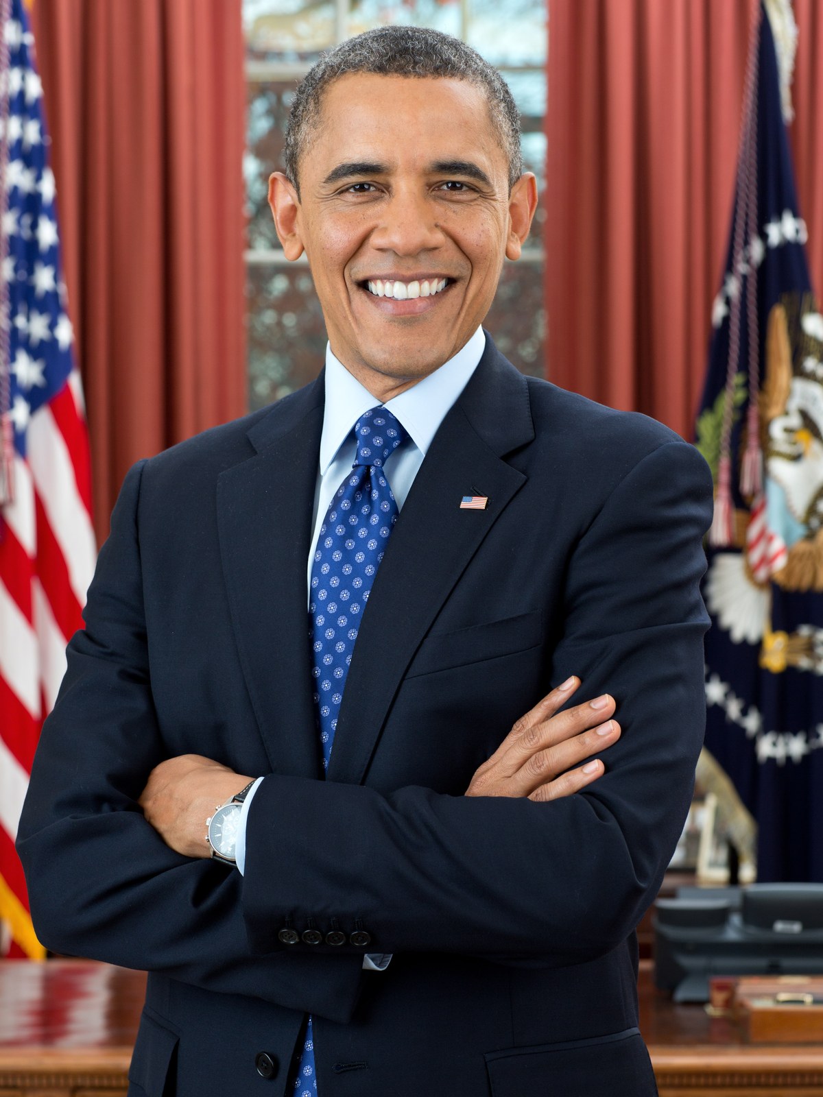 President Barack Obama, official portrait.