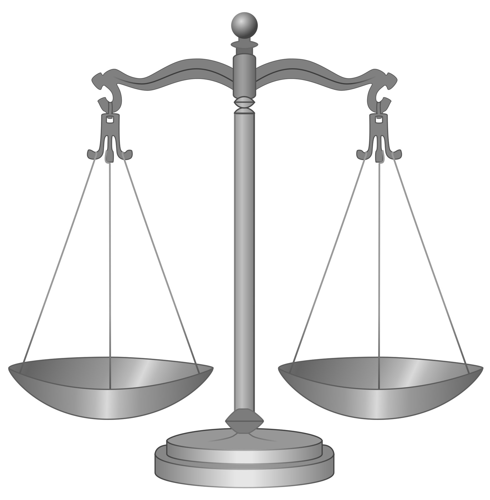 Scales of justice — stand-in for the Fram ban / community–Foundation tension.