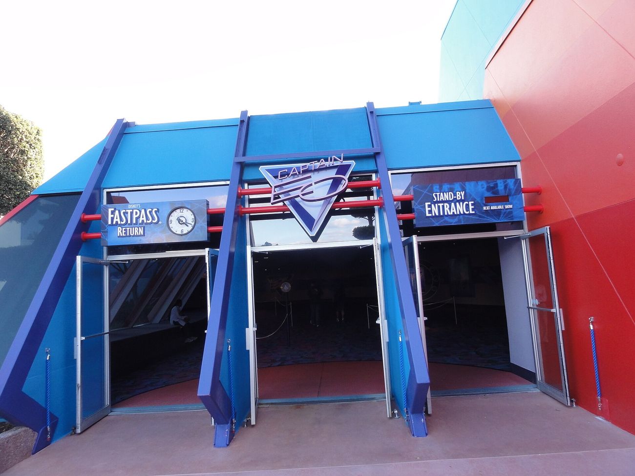 The entrance to Captain EO, Jackson’s 3D film with Francis Ford Coppola, at Epcot.
