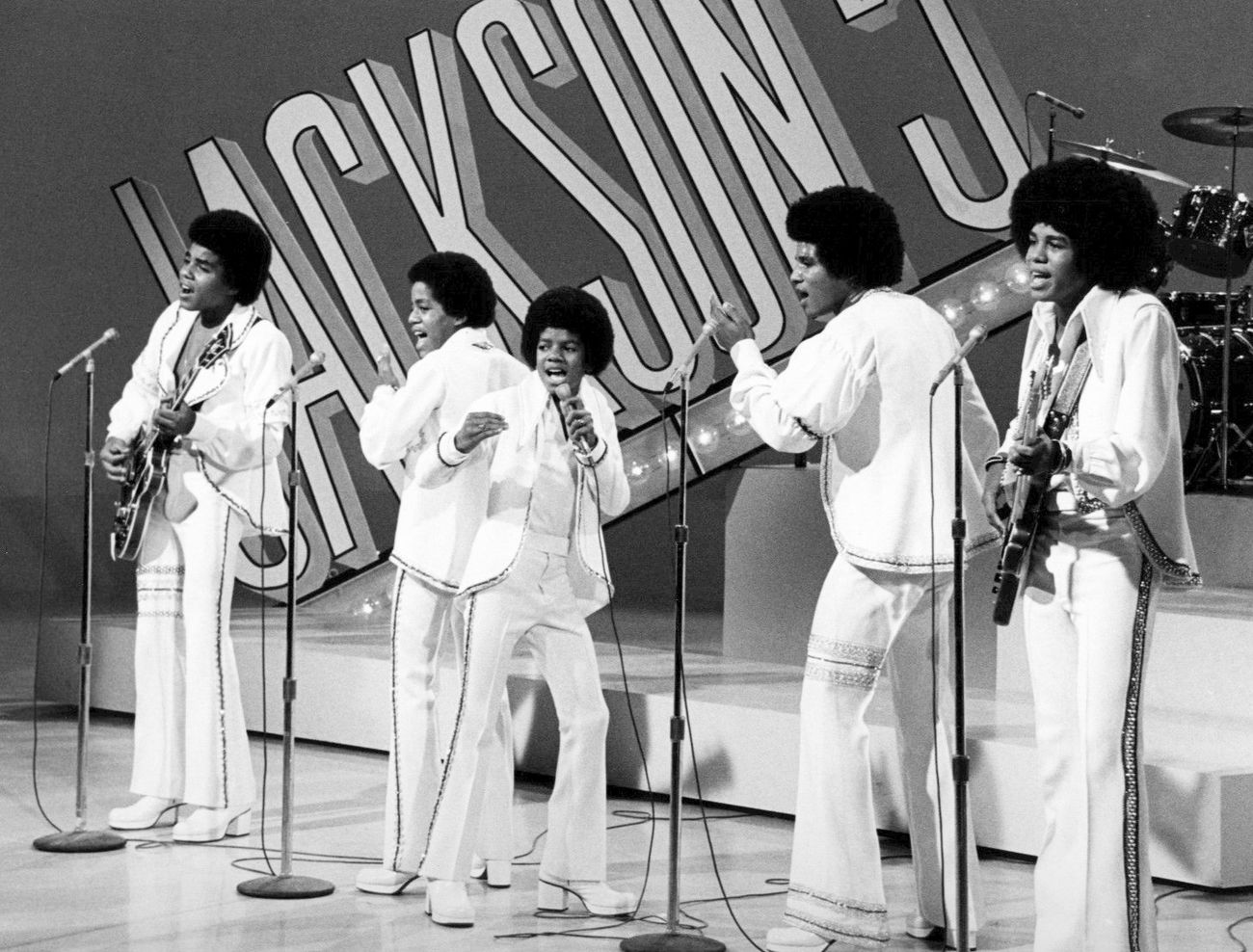 The Jackson 5 in a 1972 CBS publicity photograph for The Sonny & Cher Comedy Hour.