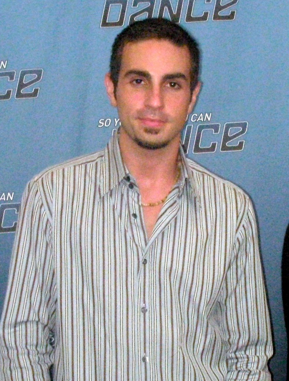 Wade Robson, the choreographer, backstage at So You Think You Can Dance in 2008.