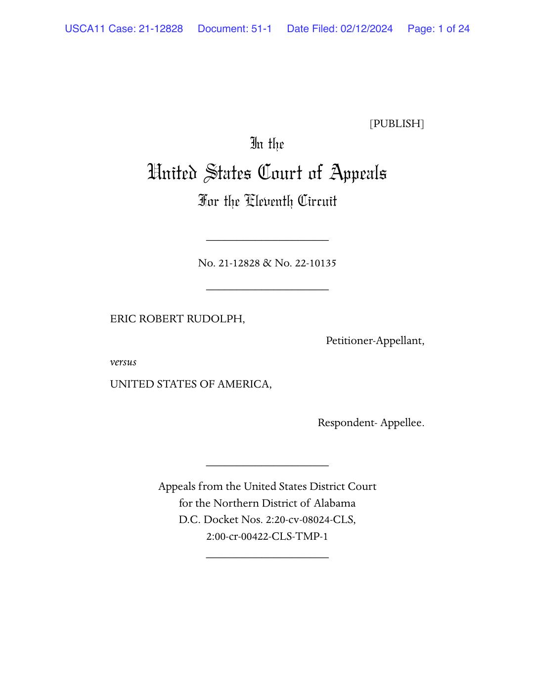 First page of the 12 February 2024 appellate opinion