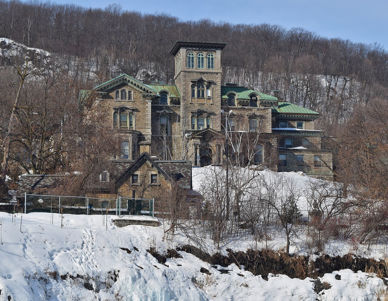 Allan Memorial Institute, Montreal, photographed February 19, 2018. A later exterior view of the historical institution, not an image of the experiments.