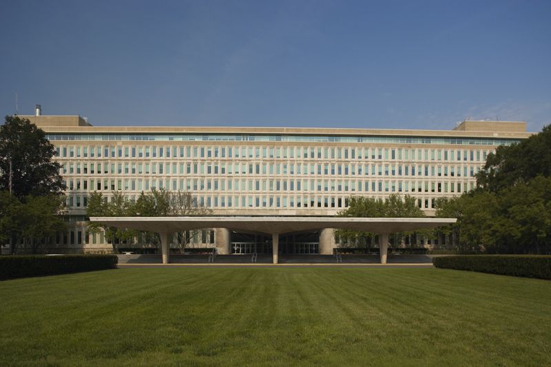 The CIA’s Original Headquarters Building at Langley, Virginia.