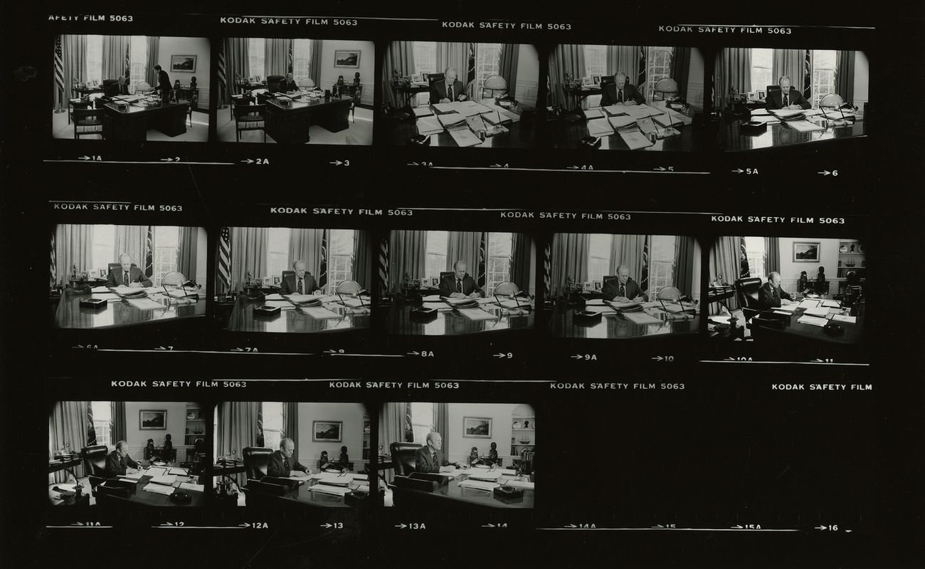 President Ford signs Executive Order 11905 on 18 February 1976. It banned intelligence agencies from drug experiments on people without written, witnessed consent.