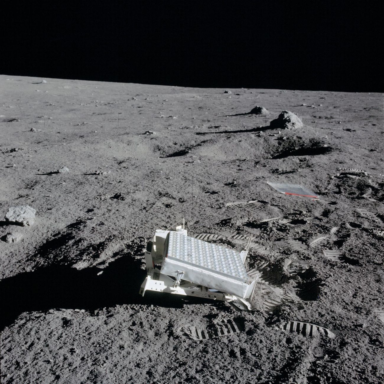 The laser ranging retroreflector left by Apollo 14, 5 February 1971.