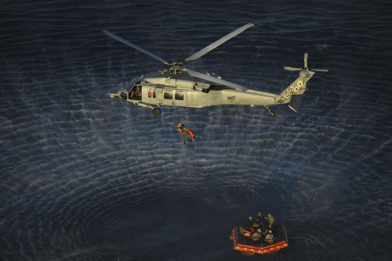 Artemis II crew recovery after splashdown, 10 April 2026.