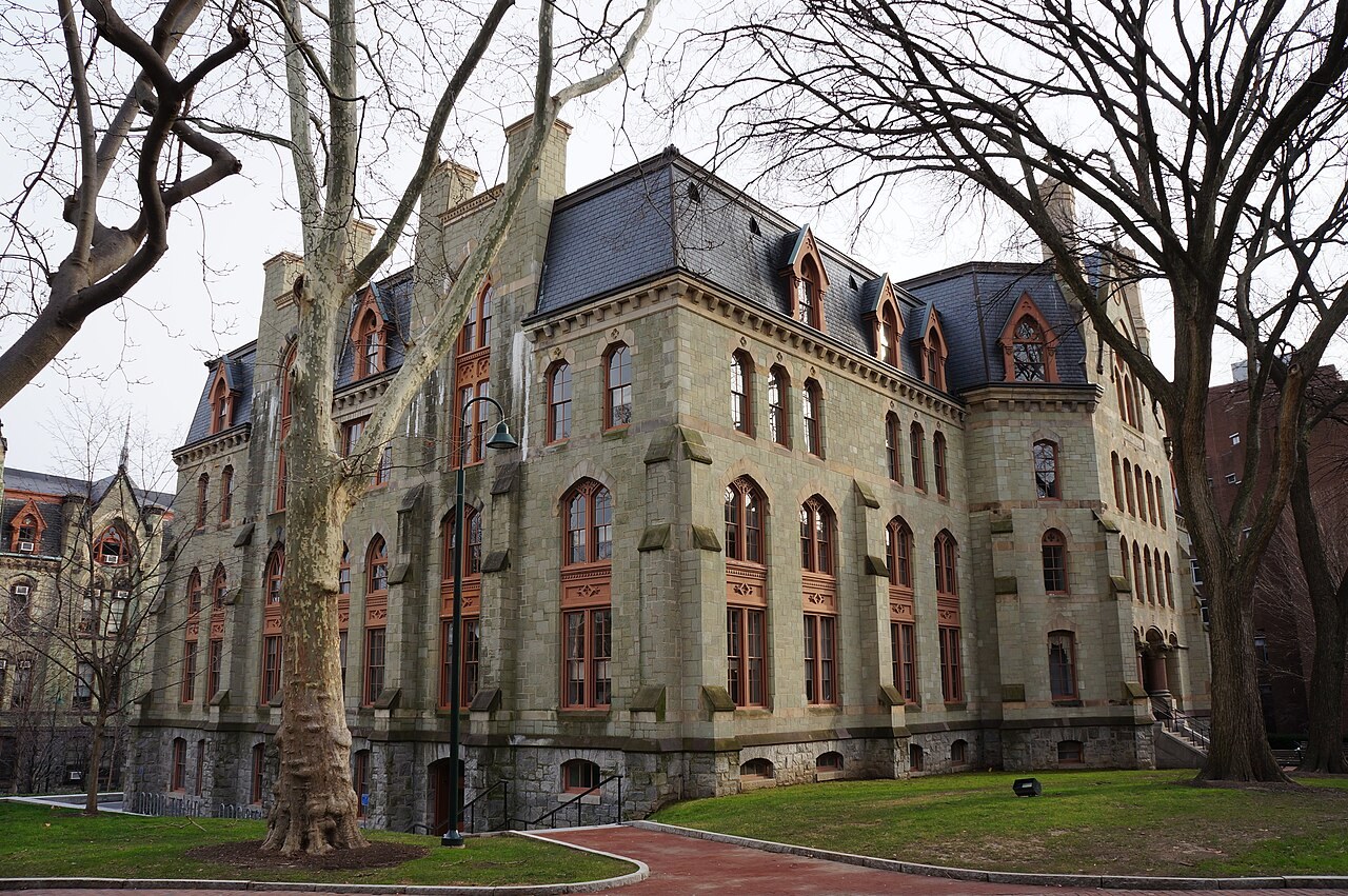 College Hall at the University of Pennsylvania, Philadelphia, December 29, 2011. A later campus view, not a photograph of Musk’s student years.