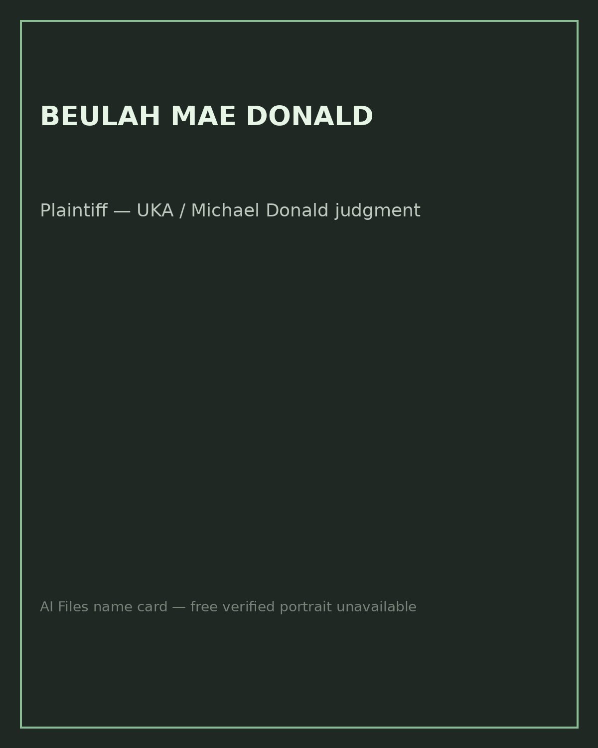 Beulah Mae Donald