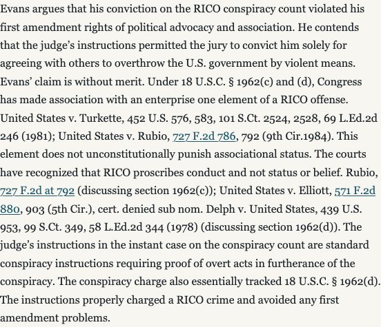 Actual Yarbroughjudicial paragraph: First Amendmentargument and conduct-based holding