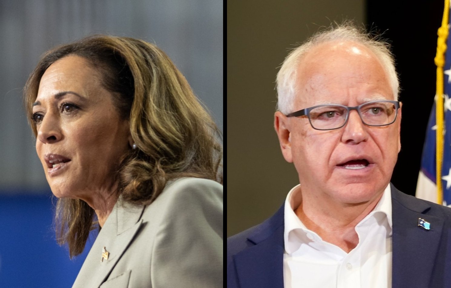 Kamala Harris and Tim Walz, 2024