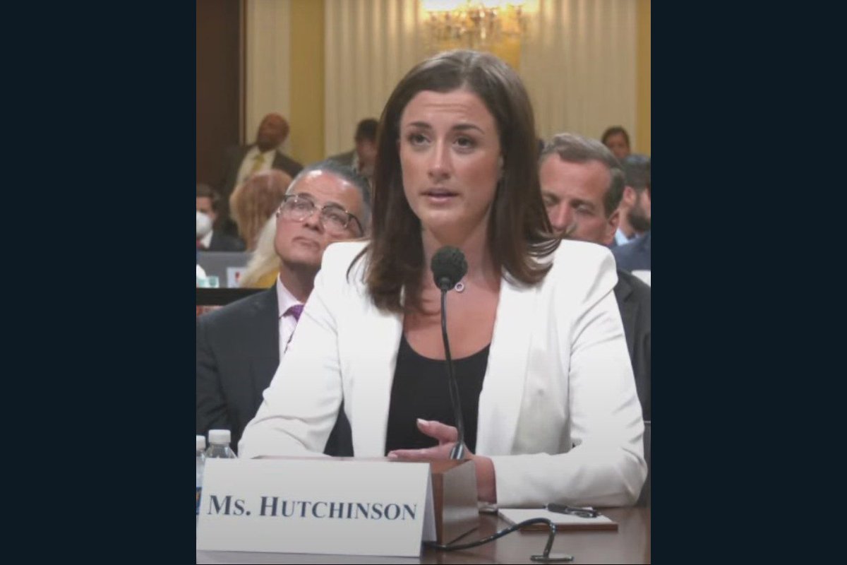 Cassidy Hutchinson testifies before the House Select Committee, 28 June 2022.