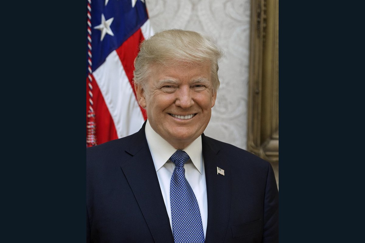Official White House portrait of President Donald Trump, 2017.
