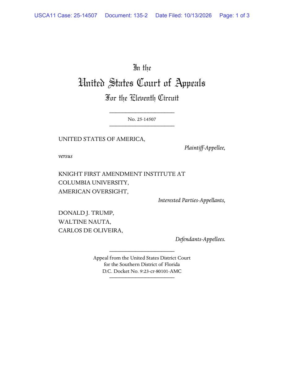 Primary documents and releases.
