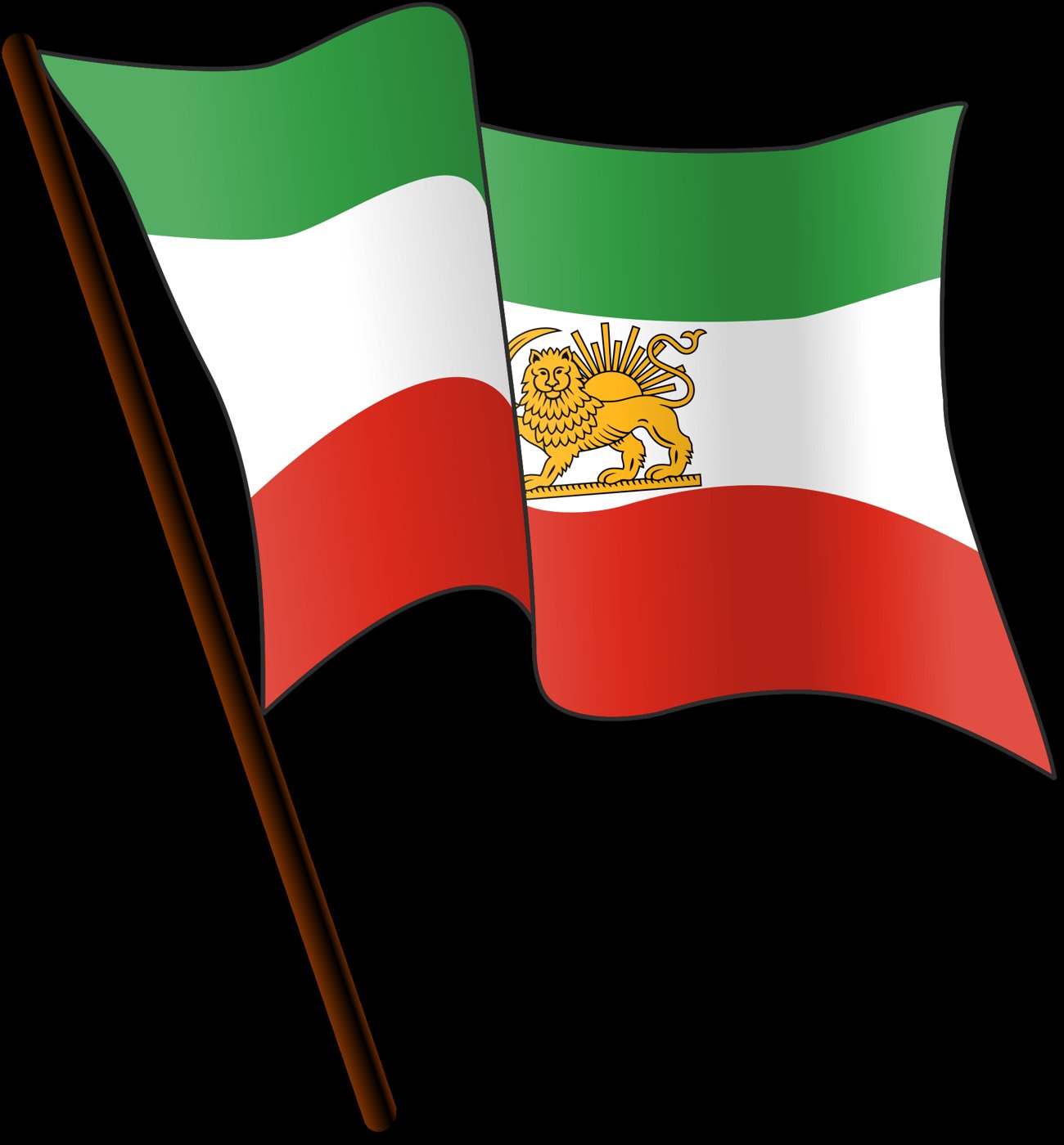 Flag of Iran.