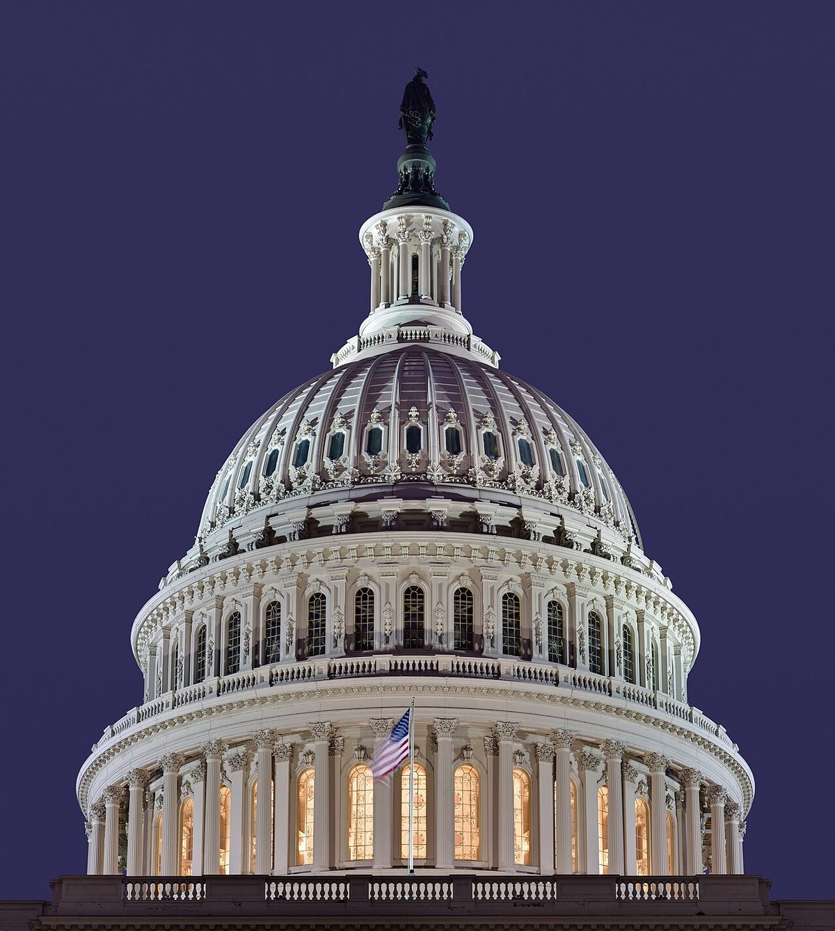 The dome of the U.S. Capitol.