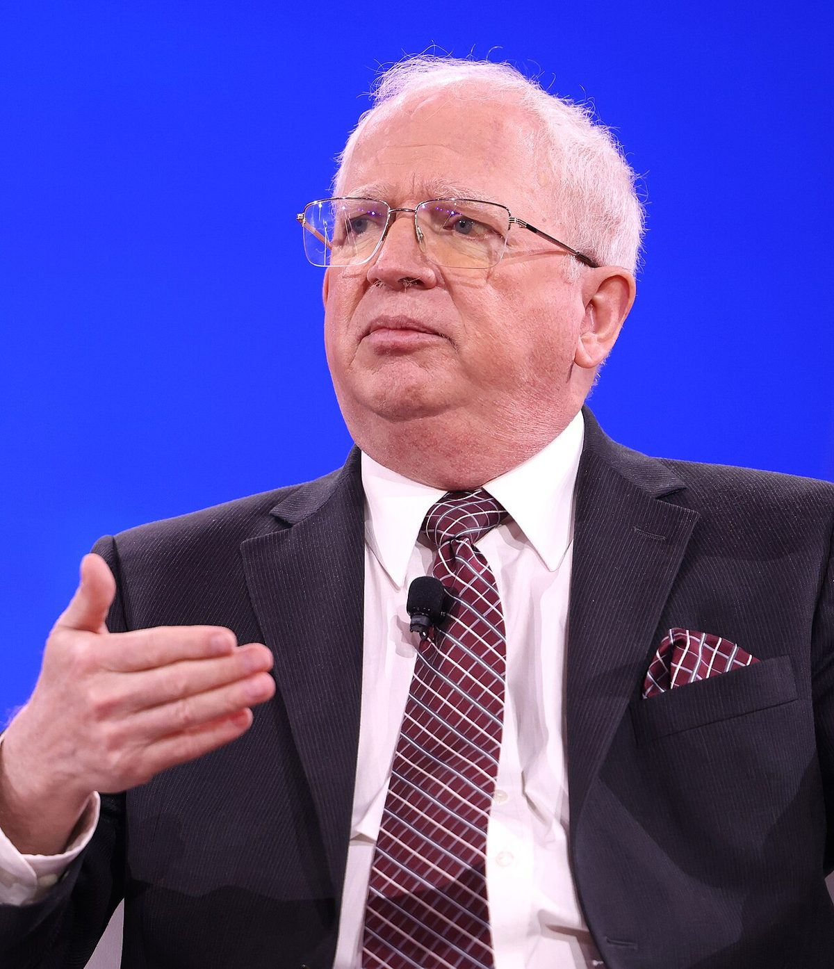 John Eastman speaking at an event in National Harbor, Maryland.