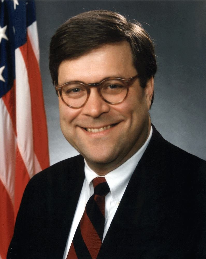 William P. Barr, official Attorney General portrait.