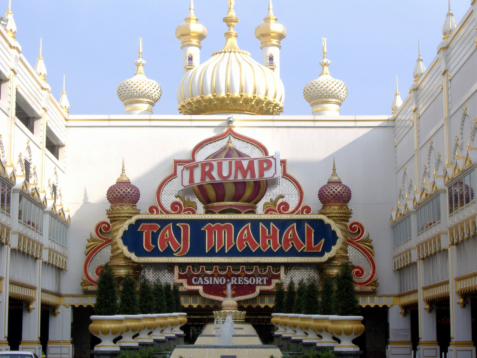 Trump Taj Mahal in Atlantic City, July 2007. A historical architectural view.